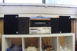 A quantity of hi-fi equipment.