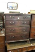 A small Georgian III mahogany four drawer chest.