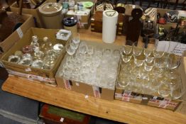 A quantity of cut glass ware etc.