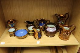 Lustre ware jugs etc.