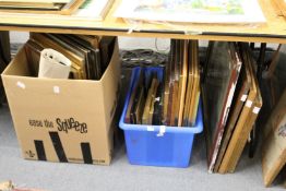 A large quantity of paintings of prints.