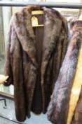 A ladies' fur coat.