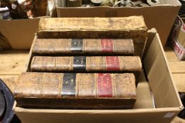 Holy Bible, three volumes, London 1817 together with another book.