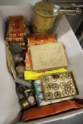 A box of watch parts etc.