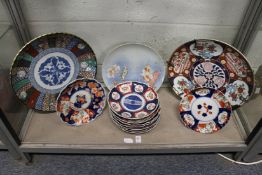 Japanese Imari chargers and similar items.