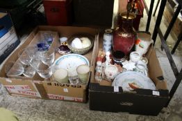 Household and decorative china, glass etc.