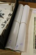A quantity of unframed posters and prints.
