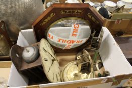 Various clock movements.