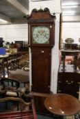 A good George III mahogany long case clock by Banks of Oldham with eight day moon phase movement,