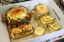 A quantity of cottage ware, teapots, condiments etc.