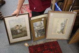 Various painting and prints.