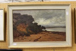 Coastal Landscape oil on canvas, unsigned.