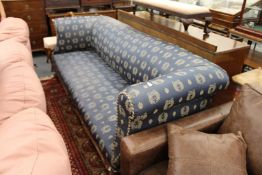 A large late Victorian / Edwardian upholstered settee.