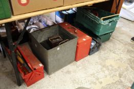 A large quantity of tools.