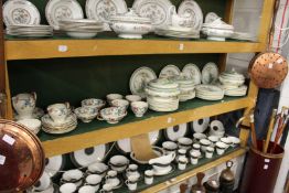 Two part dinner services by Copeland Spode and Royal Cauldon.