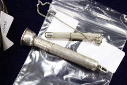 Silver cigar prickers.