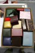 A quantity of jewellery boxes.