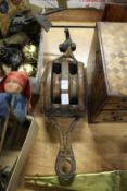 An old block and tackle.