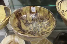 An Iran style pottery bowl (AF).
