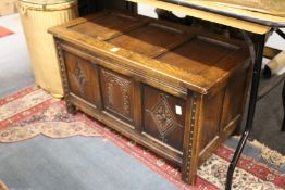 A small oak coffer.