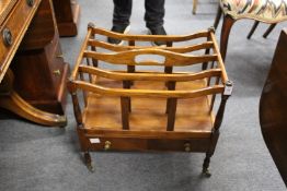 A good reproduction mahogany Canterbury.