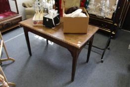 A 19th century elm table.