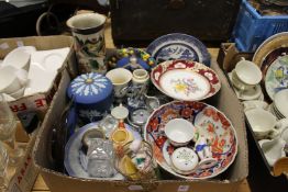 An Imari bowl and other decorative china etc.