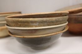Four Chinese terracotta bowls.