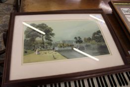 A pair of colour prints.