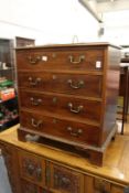A small 19th century mahogany four drawer chest.