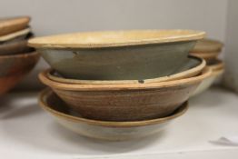 Four Chinese terracotta bowls.