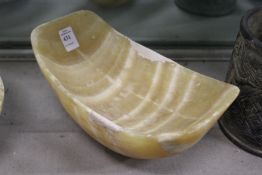 A carved marble bowl.