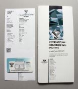 A 0.33 CARAT DIAMOND with certificate.