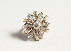 A DIAMOND CLUSTER RING