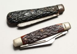 TWO SHEFFIELD WOSTERHOLM PEN KNIVES