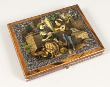 A SEWING KIT in a fitted case 5ins long