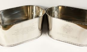 A PAIR OF LILY BOLLINGER COOLERS 24ins long