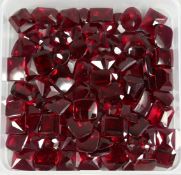 A BOX OF GARNET LOOSE STONES