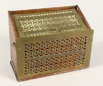 A PIERCED BRASS LETTERS FOR POST BOX 8.5ins high