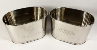 A PAIR OF LILY BOLINGER COOLERS 16ins long