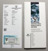 A 0.29 CARAT DIAMOND with certificate.