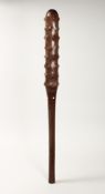 A VERY GOOD POLYNESIAN WOODEN CLUB 39ins long