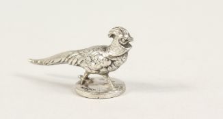 A MORDEN & CO. SILVER PHEASANT SEAL Chester 1910