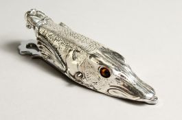 A SILVER PLATE PIKE PAPER CLIP 5.5ins