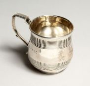 A GEORGE III SILVER CHRISTENING MUG. London 1816