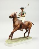 A ROYAL WORCESTER PORCELAIN GROUP, H.R.H. THE DUKE OF EDINBURGH, modelled by Doris Lindker, circa.