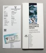 A 0.32 CARAT DIAMOND with certificate.