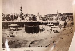 A LARGE PHOTOGRAPH OF MECCA, 65cm x 50cm