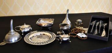 A SET OF FOUR COWDRAY CULINARY CONCEPTS, TWO WINE FUNNELS ETC.