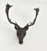 A DEERS HEAD AND ANTLERS.